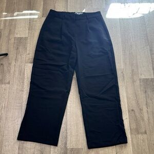 Old Navy Black Taylor Wide-Leg Trousers size Large